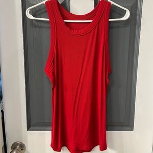 Red Sleeveless Women's Top